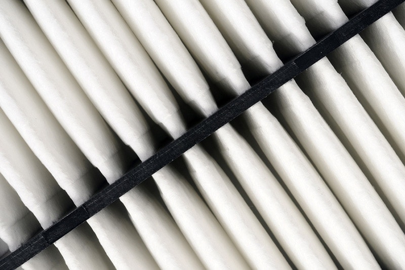 Close up of air filter