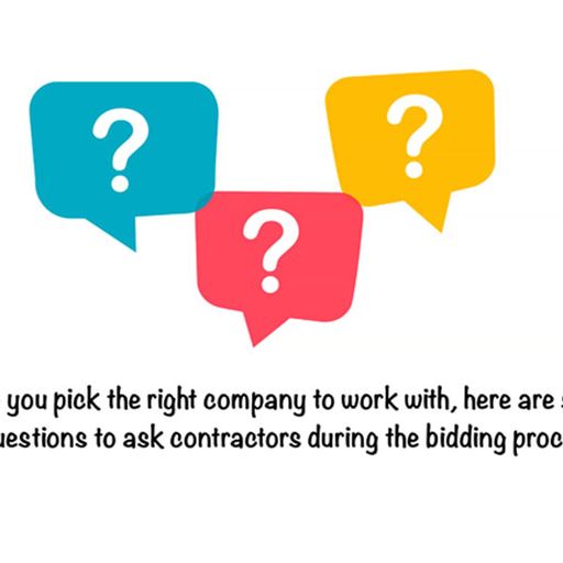 Video - 5 Questions to Ask Your HVAC Contractor. Image shows animated title with question marks in colored blocks.